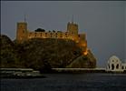 Muscat Castle at dusk